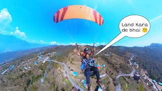 First time paragliding 😍 in pokhara nepal 🇳🇵 [upl. by Geirk]