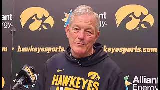 Iowa Hawkeye Coach Kirk Ferentz Happy Beating Wisconsin hawkeyes [upl. by Asirem]