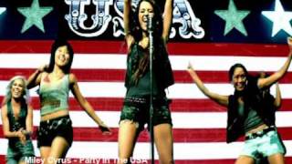 Miley Cyrus  Party In The USA  Lyrics Music Video Britney Jay Z Song [upl. by Annahgiel]