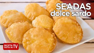 SEADAS DOLCE SARDO di Benedetta Rossi  Ricetta TV Fatto in Casa per Voi [upl. by Ruperto]