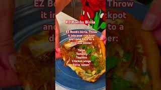 EZ Bombs Birria offers a revolutionary approach to dinner foodrevolution birria [upl. by Kramer]