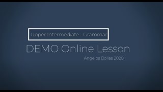 Demo Online Lesson Upper Intermediate  Grammar [upl. by Mariel]