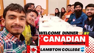 Lambton college students on welcome dinner  Lambton college sarnia [upl. by Brunk]