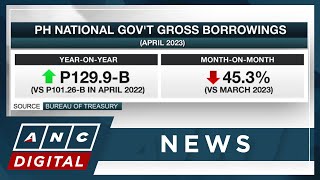 PH natl govt gross borrowings rose in April  ANC [upl. by Ulrika666]