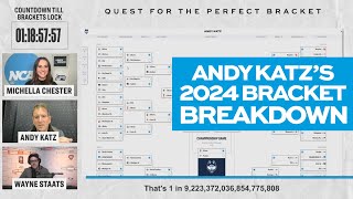 Andy Katz breaks down his 2024 March Madness mens bracket [upl. by Natloz]