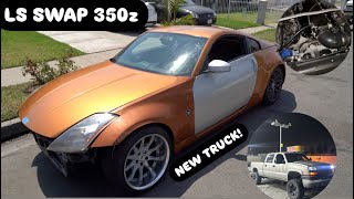 LS SWAP 350z IS ALIVE  I BOUGHT A DURAMAX TRUCK [upl. by Dyke944]