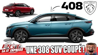 Peugeot 408  La 308 SUV Coupé est Prête   PJT Express [upl. by Amliw527]