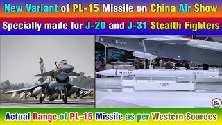 New Variant of PL15 Missile on China Air Show Actual Range of PL15 Missile as per Western Sources [upl. by Kerwin140]