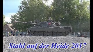 Stahl auf der Heide 2017 live mit Panther Panzer 4 Leo 1amp2 Panzer 1 [upl. by Nosimaj]