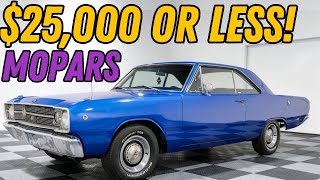 Mopar Cars For Sale Classic Cars Prices 25900 or Less  Affordable and Drivable Cars [upl. by Georges]