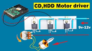 Brushless BLDC motor ESC controller using irfz44 CD HDD motor driver [upl. by Zawde]