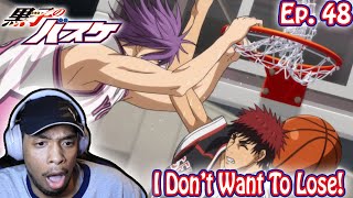 Kuroko No Basketball S2 Winter Cup Episode 48 ReactionReview  I Dont Want To Lose [upl. by Bergin]