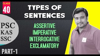 Types of sentences  Declarative Imperative Interrogative amp Exclamatory I By Jafar Sadik [upl. by Aivan]