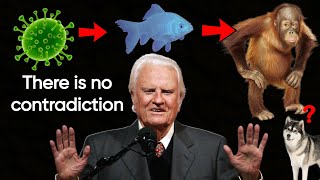 Billy Graham on Evolution  No conflict between Science amp Bible claims Evangelist Maybe God used it [upl. by Odnala]