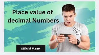 Place value of decimal Numbers Manishrao95 [upl. by Mutz]