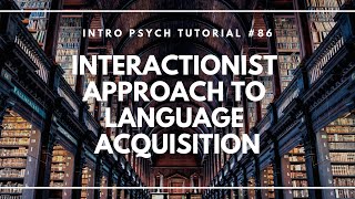 The Interactionist Approach to Language Acquisition Intro Psych Tutorial 86 [upl. by Notyrb]