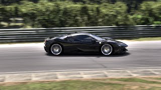 Ferrari SF90 Stradale  Start Up Engine Sound and Test Drive at Lime Rock Park  Forza Motorsport [upl. by Bondy]