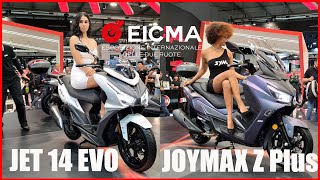 2023  SYM Joymax Z Plus  Jet 14 EVO  Eicma 2022 [upl. by Ailat704]