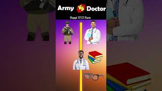 ✅ Army 🆚 Doctor ✔️ army doctor armyvsdoctor armyshorts doctrorshorts shorts comparion [upl. by Edmonda17]