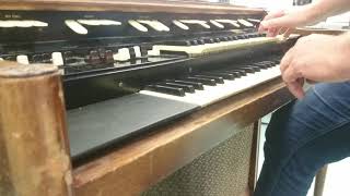 Hammond Organ M 100 M101 first impro on reborn instrument [upl. by Etnaihc407]