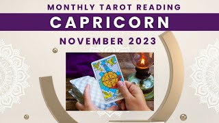 CAPRICORN November Tarot Reading 2023 Finally Debts Paid off You will get the right direction soon [upl. by Melinda]