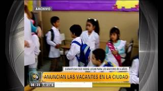 Anuncian las vacantes en los colegios  Telefe Noticias [upl. by Kciv268]