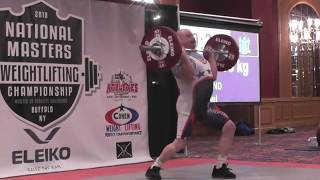 2018 National Masters Weightlifting  M60 Heavier Clean amp Jerk [upl. by Good47]