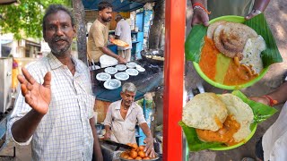 5₹ Only  Cheapest Breakfast Of Andhra  4 Different Chutney  Vizag Food Tour  Street Food [upl. by Tyne]