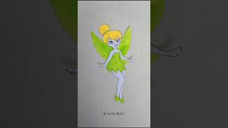 Tinker bells Transformation tinkerbell art shorts ytshorts [upl. by Anes]