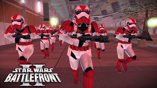 Imperial Shock Troopers  Citadel Station Red Alert  Star Wars Battlefront II 2005 [upl. by Aklog]