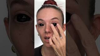 how to remove sclera lenses 👀⚫️ mine are from PinkyParadiseVideo sclera coloredcontacts [upl. by Nymsaj]