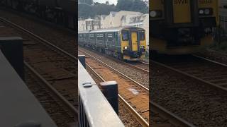 GWR class 150 trundles along marine parade seawallDawlishExmouth service 150248207 DMU [upl. by Retniw]