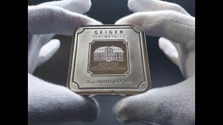 The Geiger 10 Ounce Silver Square Bar [upl. by Ashbey]