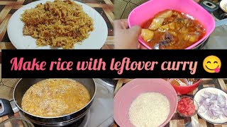 How To Make Rice With leftover curry  Aloo Chicken Pulao Recipe By Fari Cooking Channel [upl. by Narot]