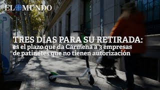 Carmena da 72 horas a tres empresas de patinetes eléctricos para que los retiren [upl. by Bond]