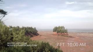 50ft tides in Burntcoat Head Park Nova Scotia [upl. by Rriocard438]