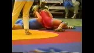 Female freestyle wrestling match  Sandrine Seve pinned [upl. by Nanahs]