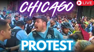 MASSIVE PROTEST Chicago DNC Arrests LIVE [upl. by Allan]