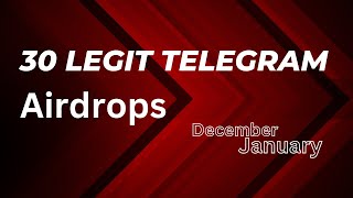 Legit Airdrops For the month of December and January [upl. by Adniles]