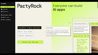 Build an App from scratch with Party Rock  No Code AI Tool [upl. by Lj384]