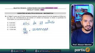IFMA  2024  Matemática  Questão 16  O Texto 1 mostra que 41 das empresas brasileiras utilizam [upl. by Adlei]