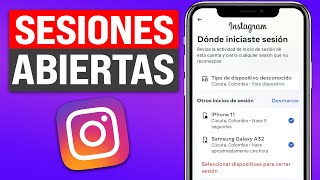 Cómo SABER en que DISPOSITIVOS esta ABIERTA mi CUENTA de INSTAGRAN 2024 [upl. by Coplin]