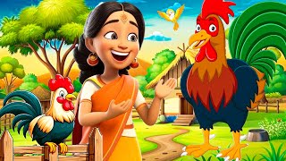 Kukdoo Koo  Hindi Rhyme  कुकड़ू कु  Nursery Rhymes For Kids Song  Anaya Rhymes cartoon [upl. by Reinar]