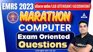 EMRS Hostel Warden amp Accountant ICT Marathon Class  Computer Exam Oriented Questions by CK Sir [upl. by Virgin]