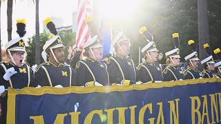 University of Michigan Marching Band wows at 2024 Rose Bowl Parade [upl. by Lorenzo]