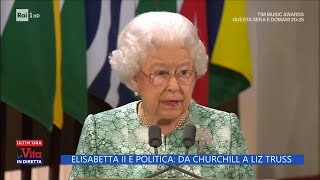 Elisabetta II e la politica da Churchill a Liz Truss  La Vita in Diretta 09092022 [upl. by Witkin]