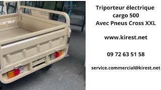 Triporteur électrique cargo avec Pneus Cross XXL [upl. by Niwdla]