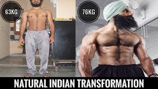 NATURAL BODY TRANSFORMATIONSKINNY TO MUSCULAR  FITNESS MOTIVATION INDIA Daman SIngh [upl. by Nell679]