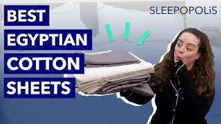 Best Egyptian Cotton Sheets  Our Top 5 Picks [upl. by Ahsiym]