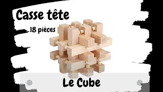 Solution Casse tete LE CUBE 18 PIECES [upl. by Chas724]